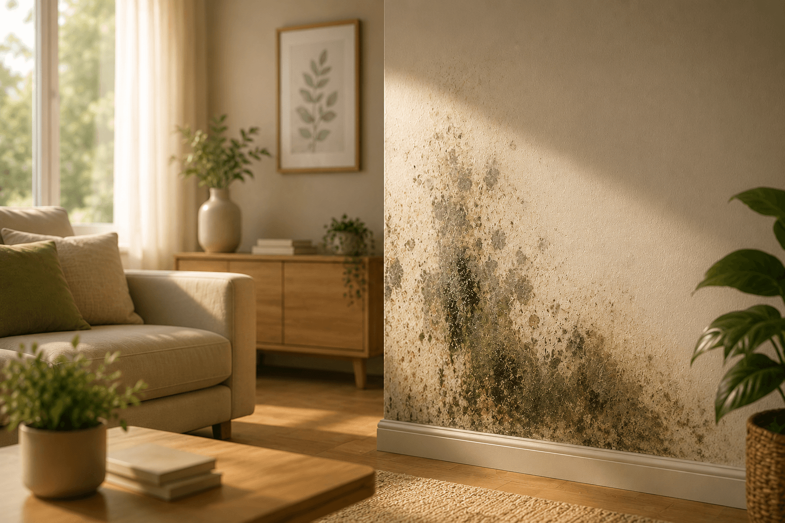 BPI Mold Solutions technicians performing mold remediation in a home